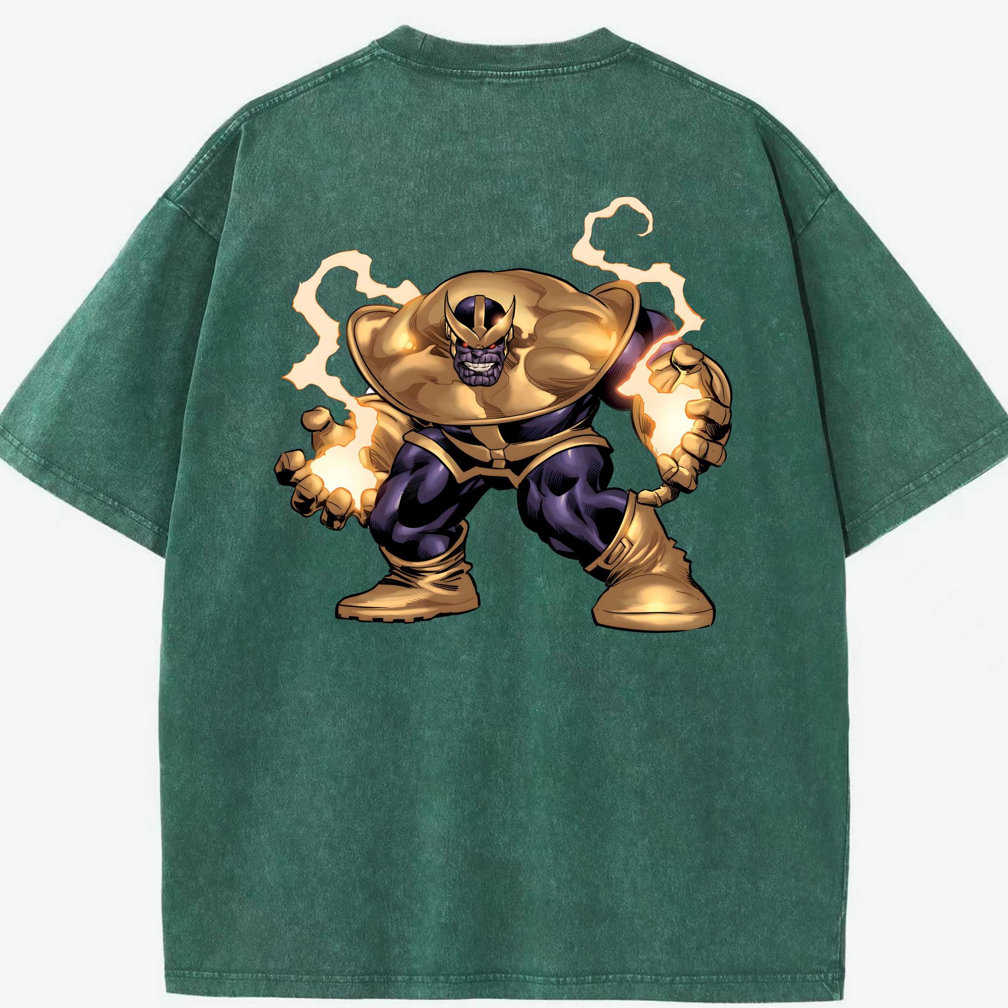 （画像用） アベンジャーズ The Avengers 綿100% ヴィンテージ風 半袖Tシャツ（背面プリント）